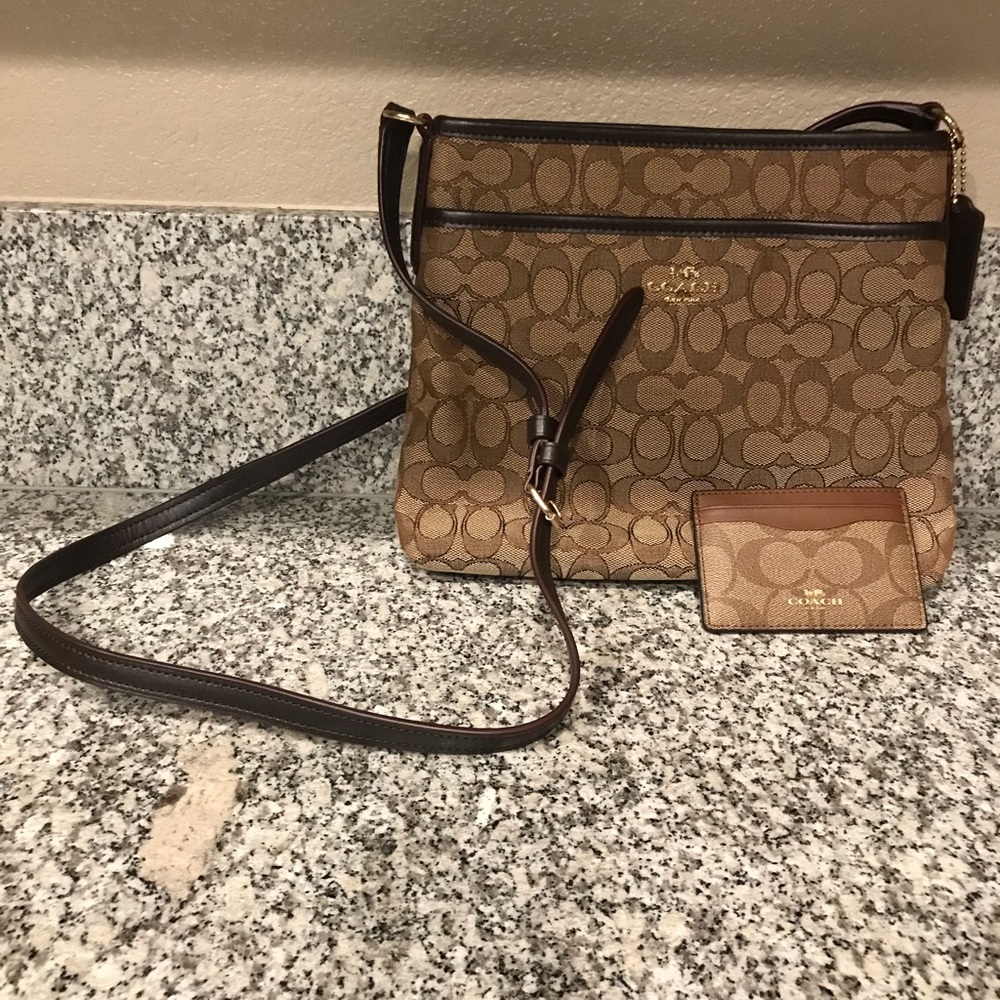 Coach crossbody and credit card holder